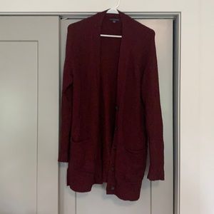 American Eagle Burgandy Cardigan